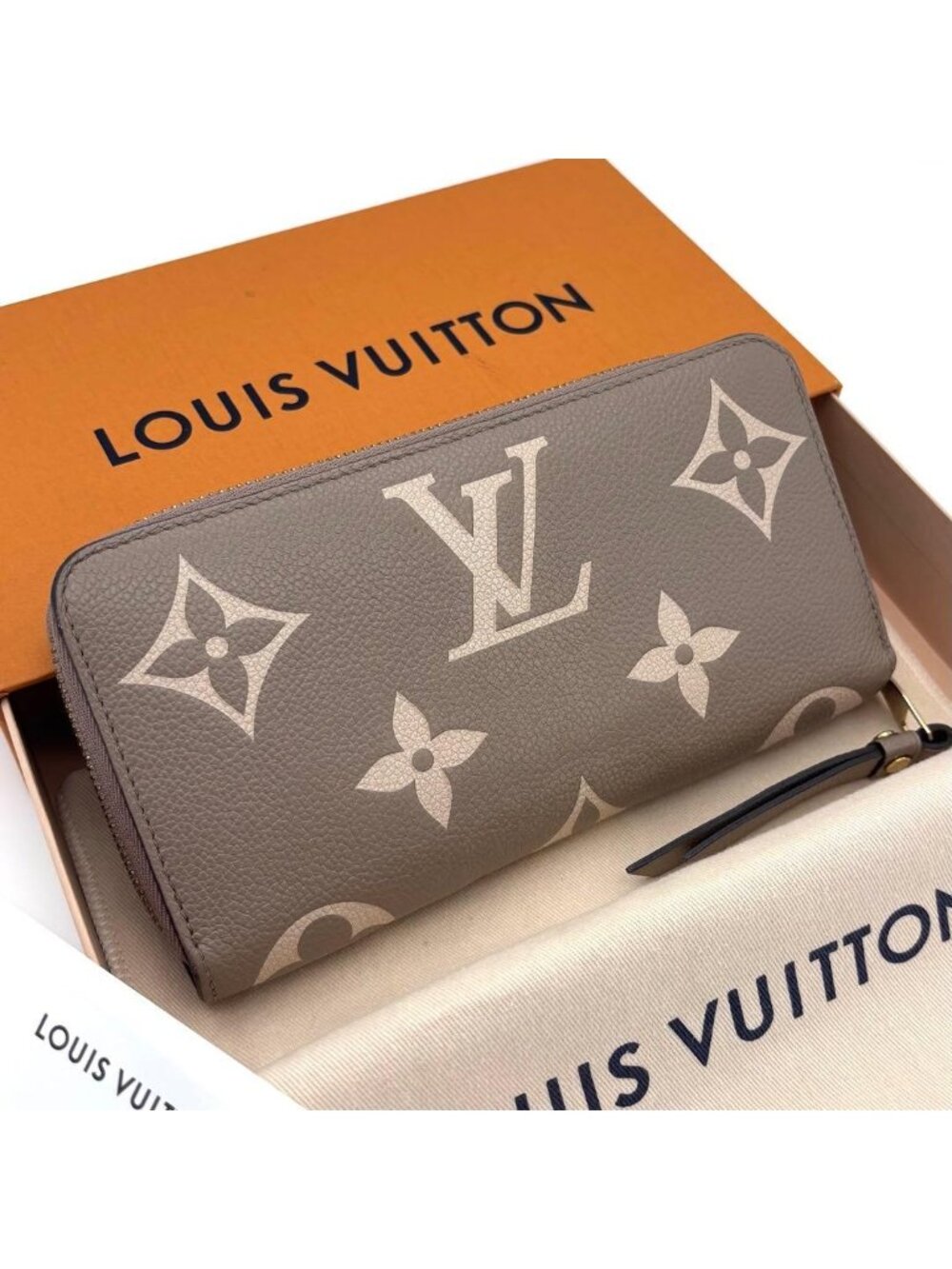 Louis Vuitton Monogram Empreinte Zippy Wallet Zip Around